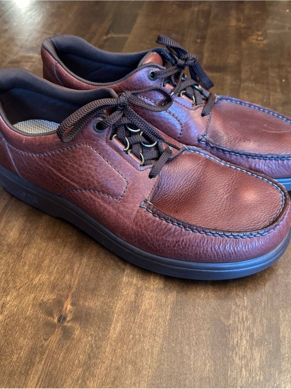 SAS Men's Shoes Bout Time Mulch Brown Lace Up Size 12.5